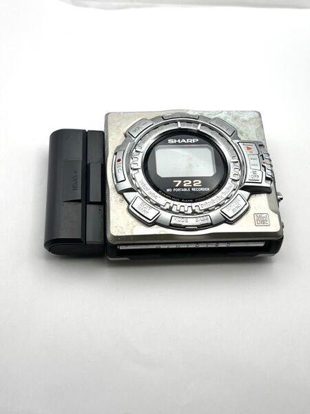 SHARP ポータブルMDプレーヤー レコーダー MD-MS722-S ジャンク品