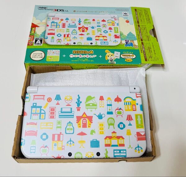 Newニンテンドー3DS LL どうぶつの森ハッピーホームデザイナーモデル 箱付き本体