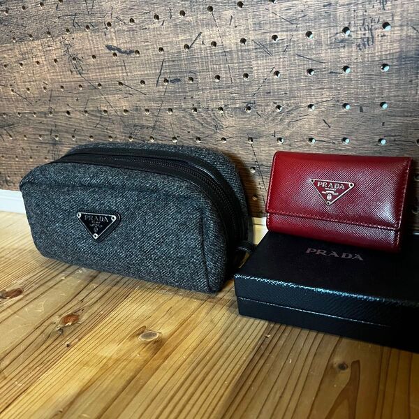 最終値下げ PRADA ポーチとキーケース