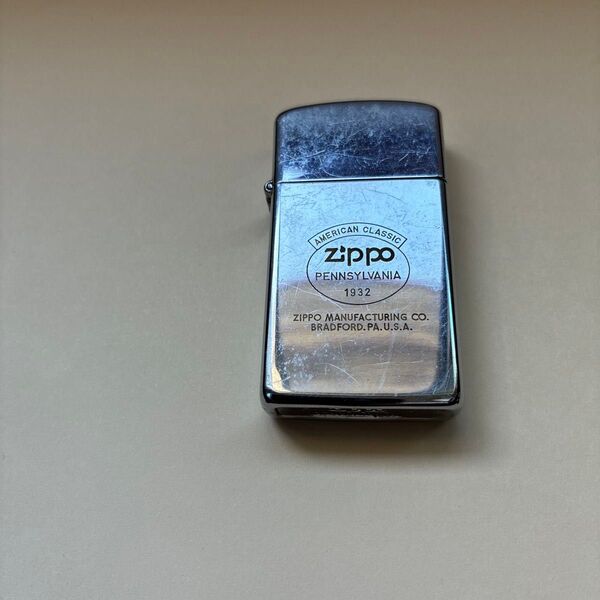 ZIPPO ジッポー オイルライター シルバー スリムタイプ ヴィンテージ