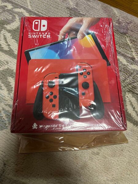 新品未使用 未開封 完全品 Nintendo Switch 有機ELモデル マリオレッド 印無し 箱ダメージ無し