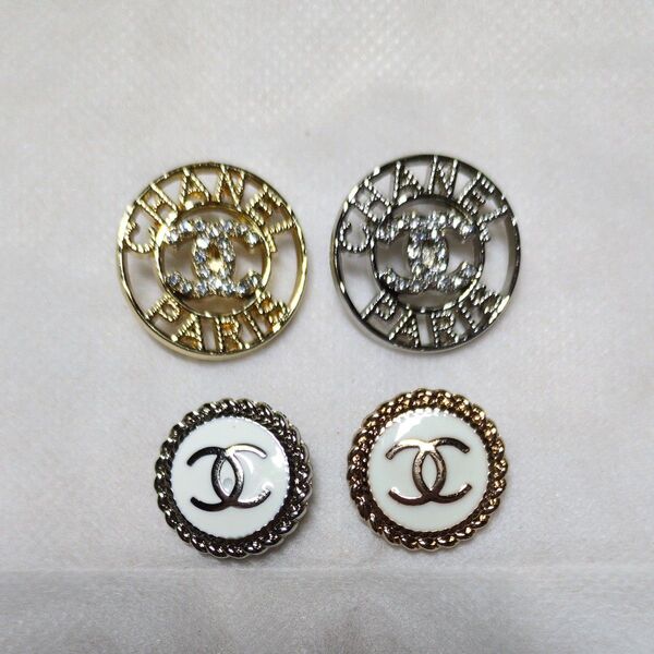 CHANEL シャネル ボタン 4個