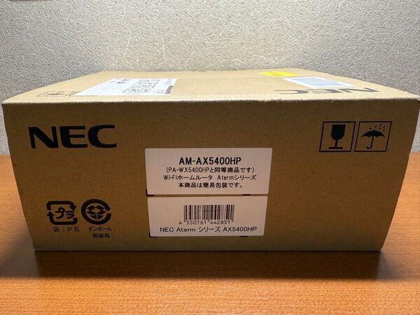 【新品未使用】NEC Aterm AM-AX5400HP(PA-WX5400HP同等品 )Wi-Fiホームルータ