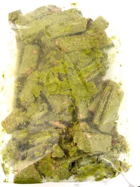 アウトレット グラサージュ掛けウエハース抹茶 300g1袋 訳あり