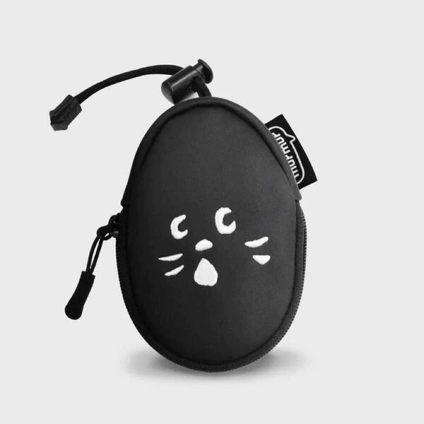 NYA にゃー 猫デザイン 小物入れ キーホルダー キーケース ブラック 新品 小銭入れ ポーチ