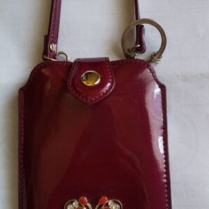 ANNA SUI スマホケース エナメル 蝶
