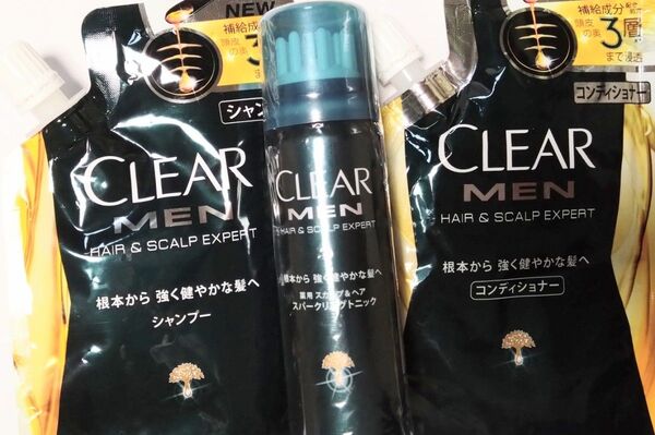 クリアフォーメン 育毛スカルプケア3点セット★スパークリングトニック&シャンプー&コンディショナー