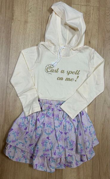 未使用 女の子 130 長袖 トレーナー Tシャツ キュロット スカート まとめ売り
