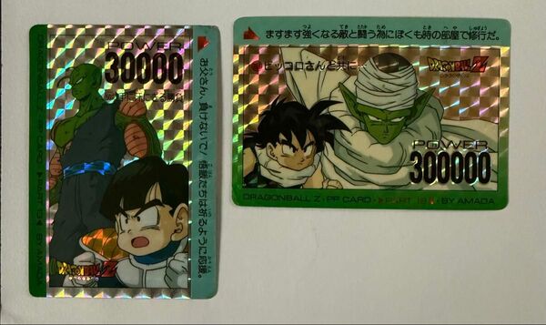ドラゴンボール カードダス 761ピッコロさんと共に 507手に汗にぎる勝負 2枚セット 孫悟飯 ピッコロ 年代物