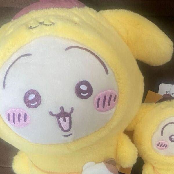 ちいかわ サンリオコラボ うさぎ ポムポムプリン ぬいぐるみ