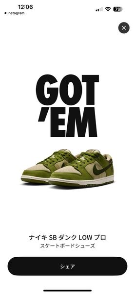 堀米雄斗 x Nike SB Dunk Low Pro 抹茶 27.5cm