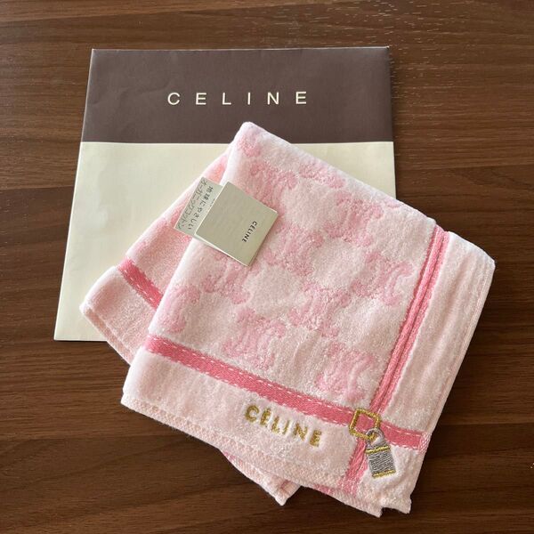 《14日迄の特別SALE》【新品未使用】CELINE(セリーヌ) タオルハンカチ