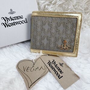 新品 Vivienne Westwood 二つ折り 財布 ジャガード オーブ ヴィヴィアンウエストウッド ウォレット メンズ