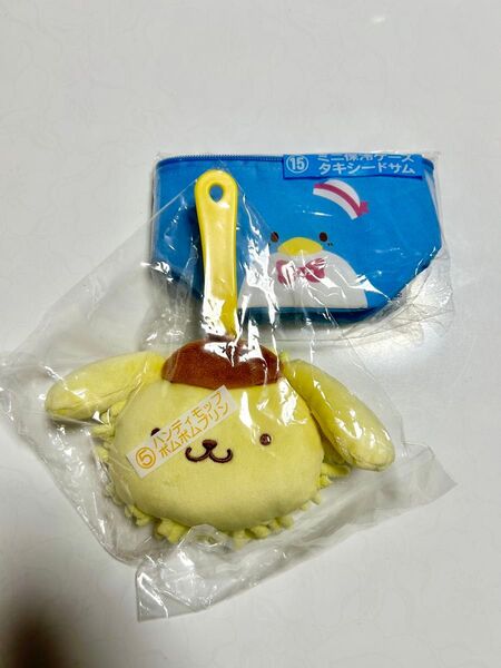 サンリオキャラクターズ当たりくじ ポムポムプリン ハンディモップ&保冷バッグ
