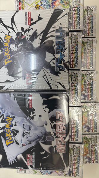 ポケモンカードゲーム テラスタルフェスex ハイクラスパック×10BOX ブラックボルト ホワイトフレア×各1BOX シュリンク付