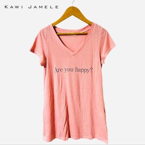 【美品】KAWI JAMELE 半袖Tシャツ カウイジャミール カットソー Vネック トップス