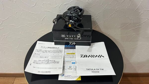 20タトゥーラ sv tw 103H ダイワ 中古 tatula daiwa 箱、説明書付 右巻き ベイトリール