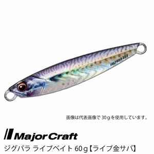■Major Craft/メジャークラフト　ジグパラ ライブベイト カラーシリーズ　60ｇ　JPS-60L 【 #85 ライブキンサバ】■
