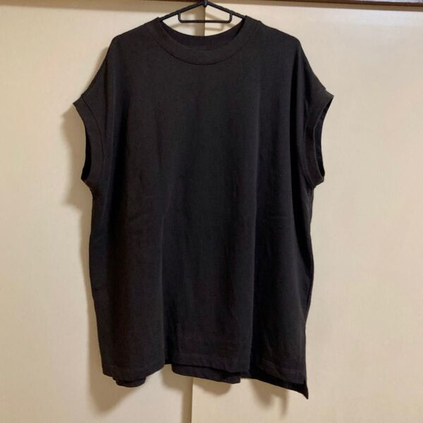 ★☆moment+☆USAコットンBIGノースリーブTEE カットソー