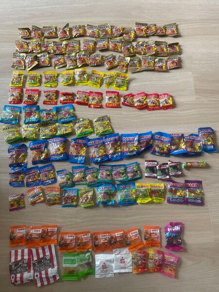 HARIBO ハリボー グミ 詰め合わせ 小袋まとめ売り 約120袋 Torolli 日本未発売 ドイツ タイヤグミ リコリス