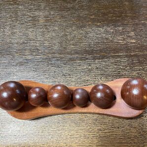 ツボぐりぐり君 木製マッサージボール 6個セット