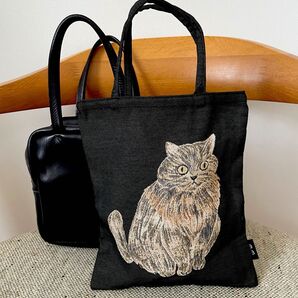 【新品】ネコ ミニバッグ Nala サブバッグ 松尾ミユキ ゴブラン織り トートバッグ
