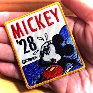 1928☆新作バースデーナンバーレアミッキーワッペンディズニー