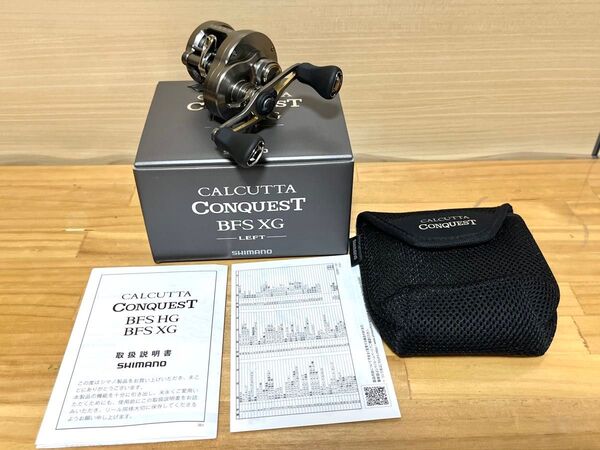 美品 23 カルカッタコンクエスト BFS XG LEFT 左 シマノ SHIMANO CALCUTTA CONQUEST