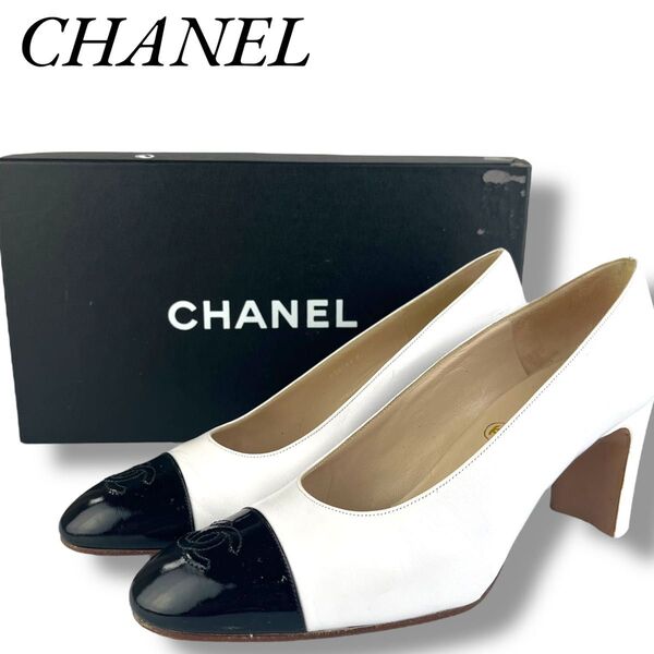 CHANEL シャネル ココマーク パンプス レザー 36 1/2サイズ