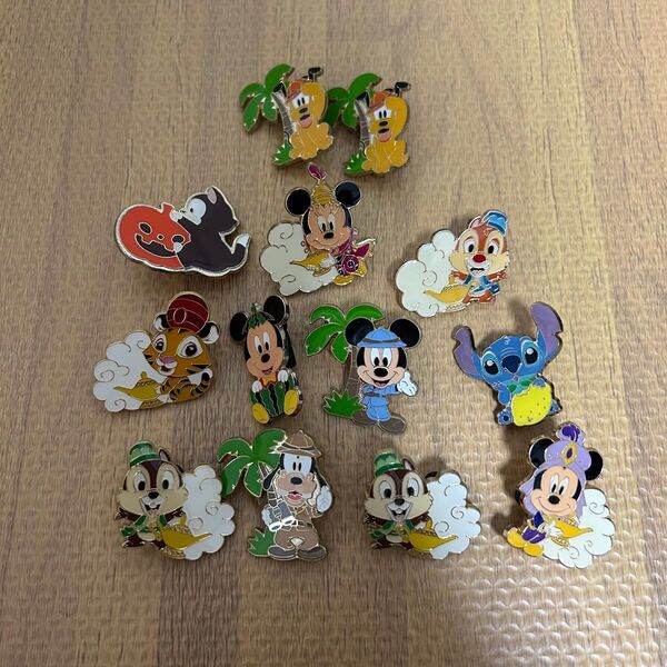 【非売品】東京ディズニーシー ピンバッジ 12個セット ミッキー スティッチ等