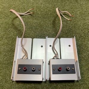 スピーカーケーブル ピンジャック変換アダプター 接続用金具付き