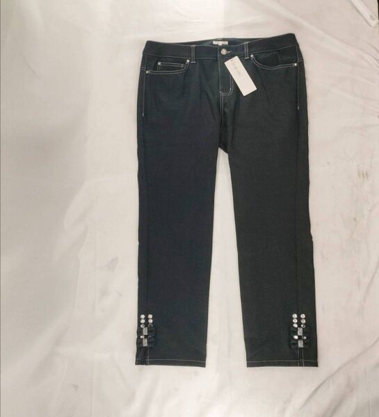 A-12【タグ付き未使用】定価21000 TO BE CHIC ジーパン パンツ ボトムス ズボン ジーンズ ラインストーン