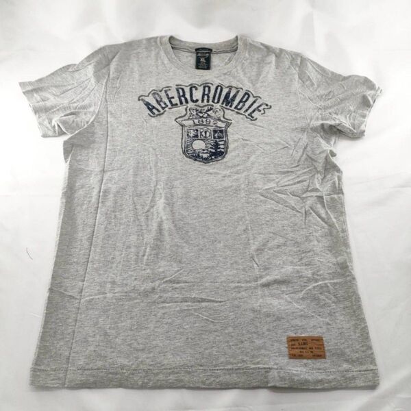 A-5【良品】Abercrombie 半袖シャツ Tシャツ グレー Vネック カットソー トップス 古着 ヴィンテージ