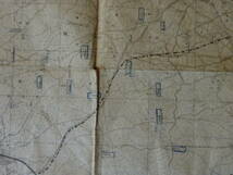 （７）戦時中、軍隊で使用された古地図　「昭和１８年５月　富士裾野演習場　丹羽伊一郎　陸士」　等とあります。　静岡県　検；太平洋戦争_画像5