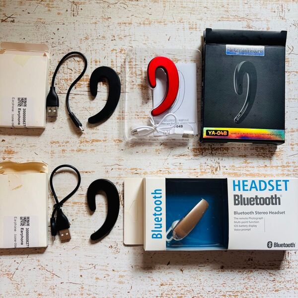 Bluetooth ワイヤレスイヤホンまとめて 片耳 4個セット売り 未使用品