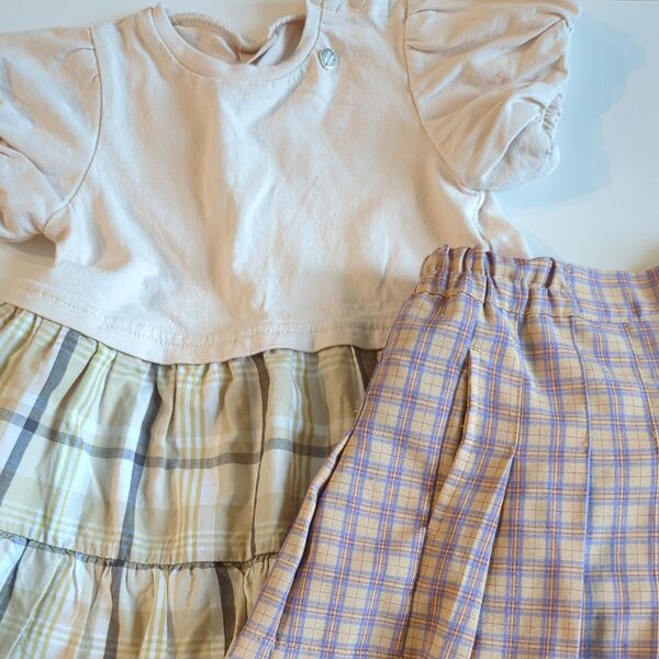 女の子 子供服 ワンピース、スカート2点セット
