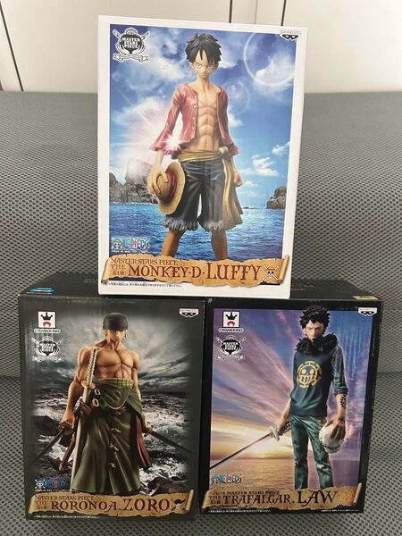 MASTER STARS PIECE ワンピース モンキー・D・ルフィ トラファルガー・ロー ロロノア・ゾロ 3体セット 新品