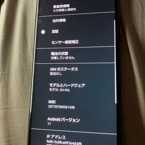 SHARP docomo SH-04L AQUOS R3 液晶パネルの一部にノイズが入る事がある カメラのエラー