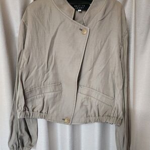 ノーカラージャケット カーキ YAMADAYA ヤマダヤ 福袋の品