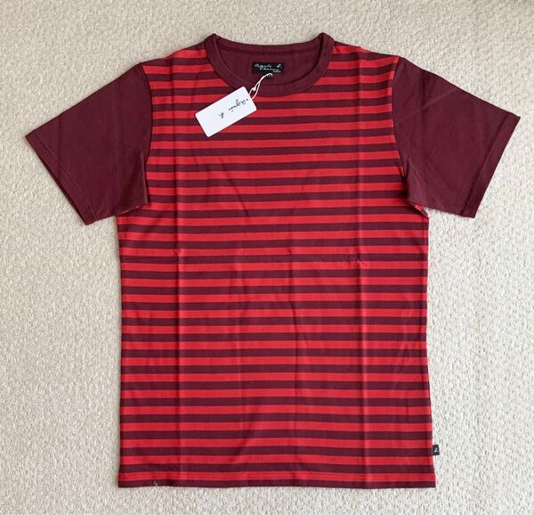 新品 アニエスベー agnes b ボーダー半袖Tシャツ