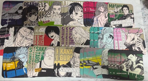 サカモトデイズ アートコースター 纏め売り 原作 神々廻 勢羽 坂本 シン 南雲 大佛 ‥
