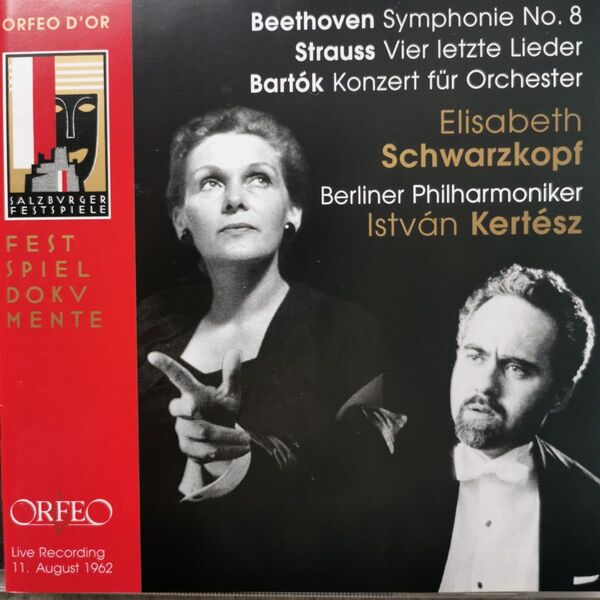ケルテス ベートーヴェン 交響曲第8番R. シュトラウス 4つの最後の歌バルトーク:管弦楽のための協奏曲 ベルリンフィル ライブ