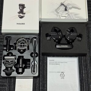 Insta360 バイク撮影 U字ボルトマウント 自撮り棒サポートクランプ セット x4 x5 acepro2