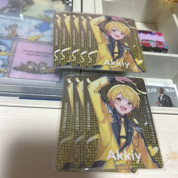 ストフェス ランダム缶バッジ ランダムカードコレクション あっきぃ