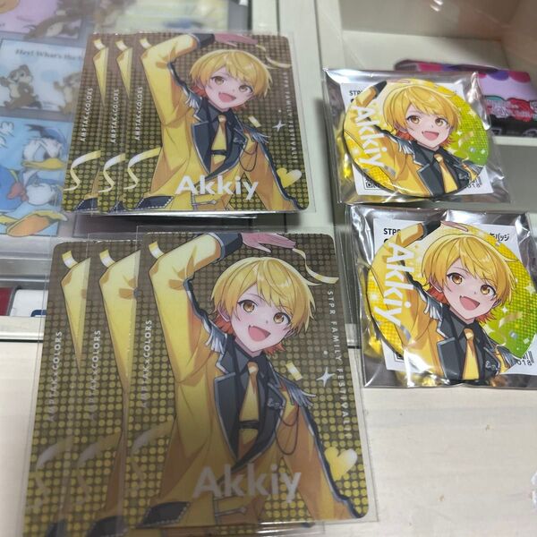 ストフェス ランダム缶バッジ ランダムカードコレクション あっきぃ