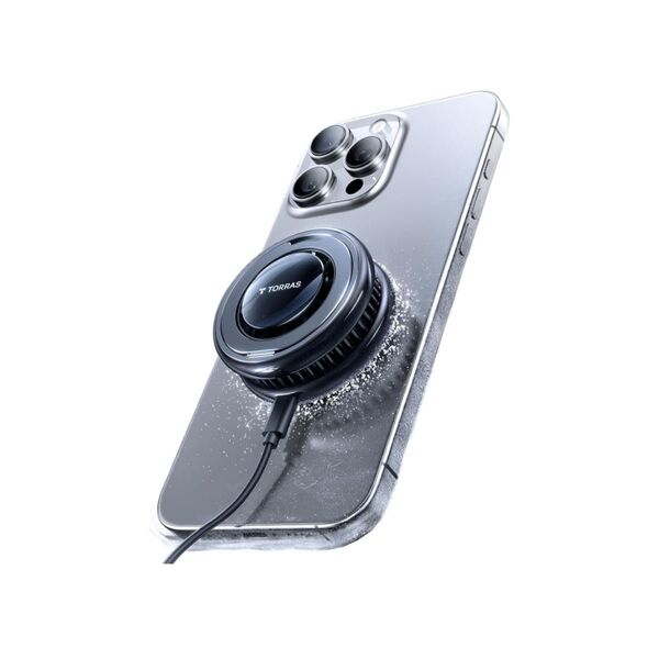 Qi2認証 冷却ファン搭載 マグセーフ充電器 スタンド magsafe対応 静音 ワイヤレス充電器 15W 急速充電 折りたたみ式