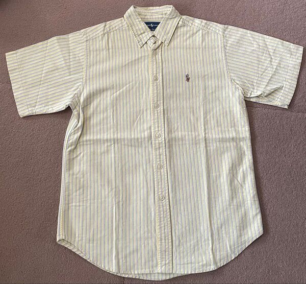 150cm ラルフローレン 半袖シャツ ボタンダウン POLO RALPH LAUREN ストライプ 半袖トップス