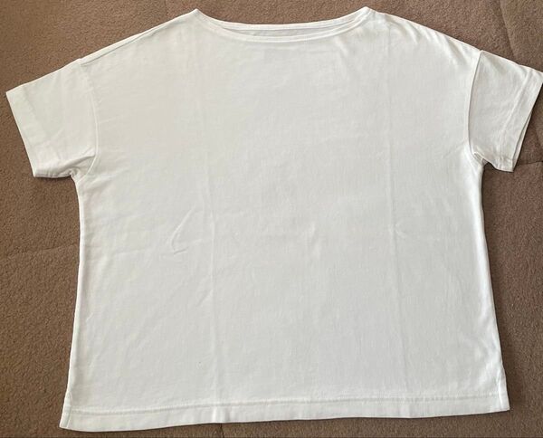 無印良品 M〜L 白 半袖カットソー 無地 Tシャツトップス