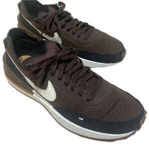 未使用品 NIKE ワッフル ワン SE ブラウン ブラック 28.5cm コルク スニーカー スエード