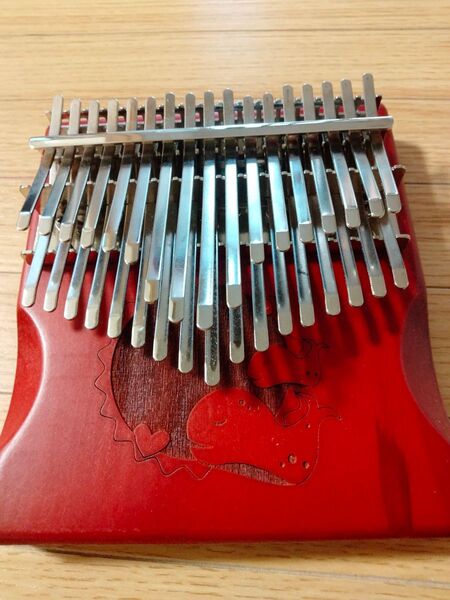 【新品】カリンバ 34キー 楽器 レッド